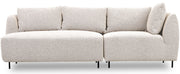 Modulares Sofa Lanomi in cremefarbenem Bouclé