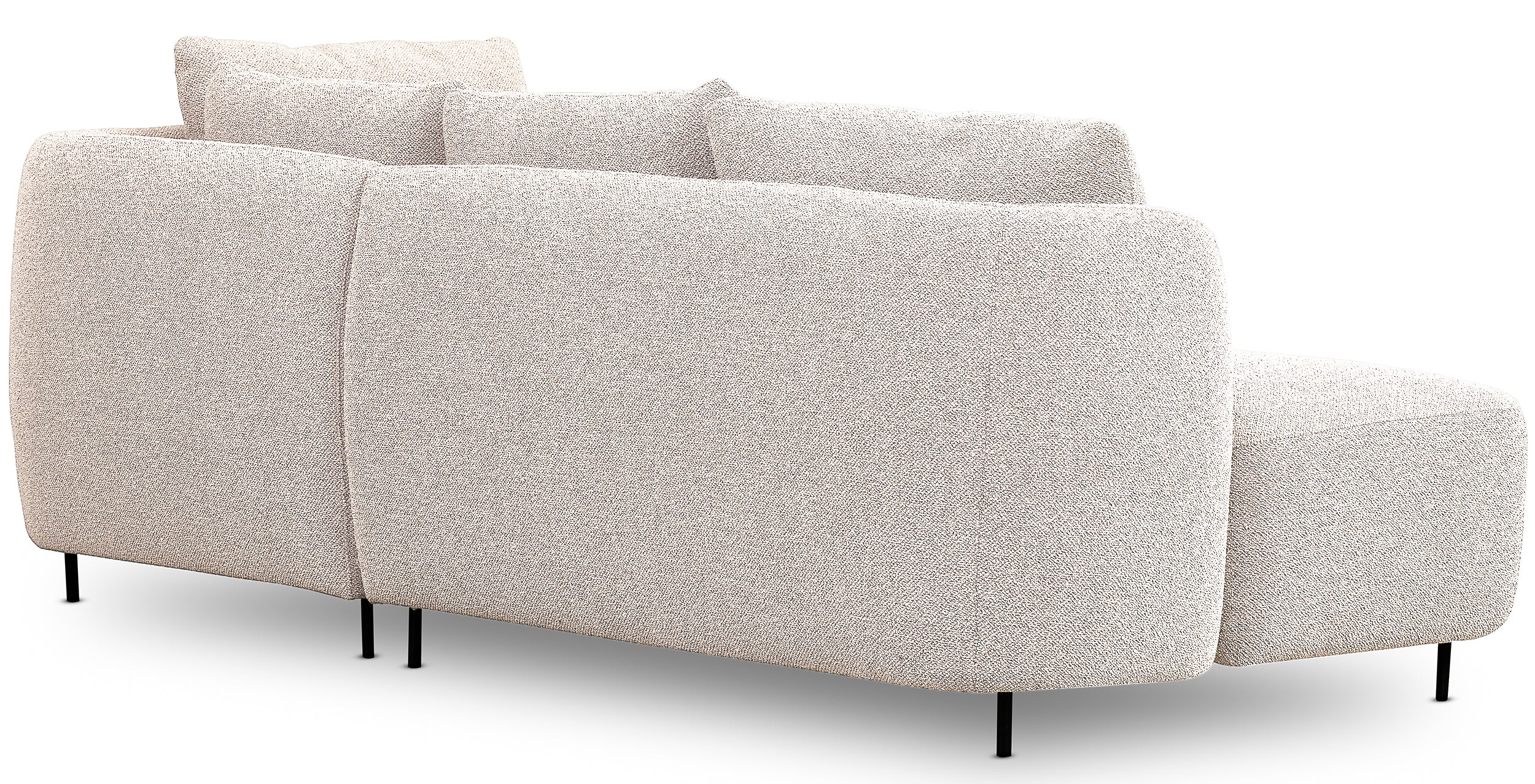 Modulares Sofa Lanomi in cremefarbenem Bouclé
