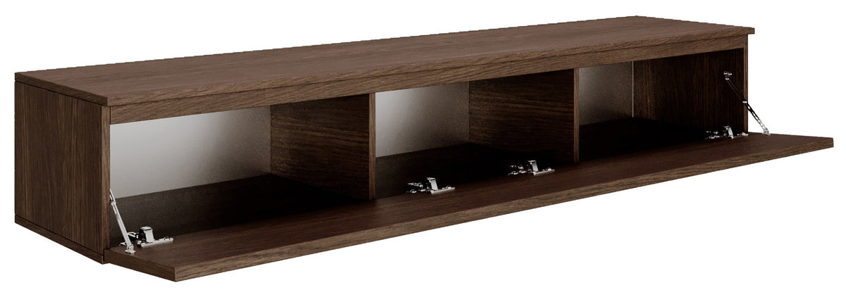 Hängender TV-Schrank Lemmi mit Klappe 175 cm Dunin Eiche