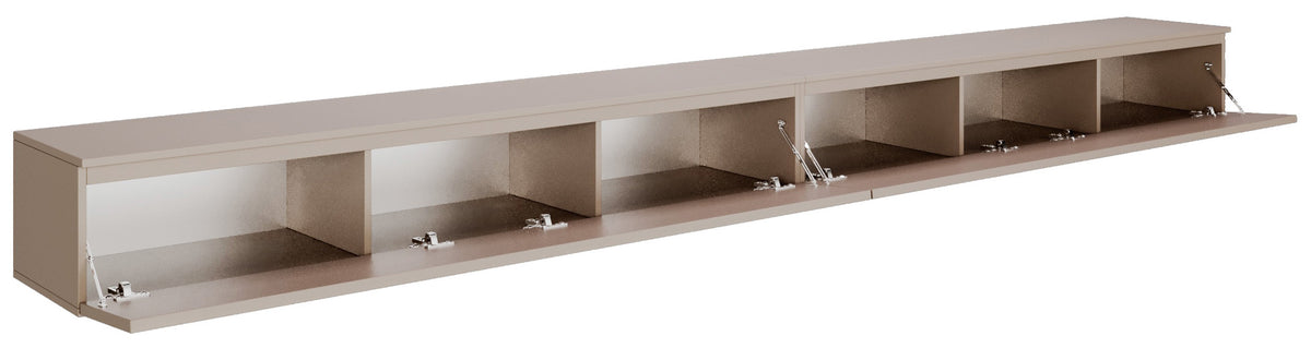 Hängender TV-Schrank Lemmi mit zwei Klappen 350 cm Kaschmir
