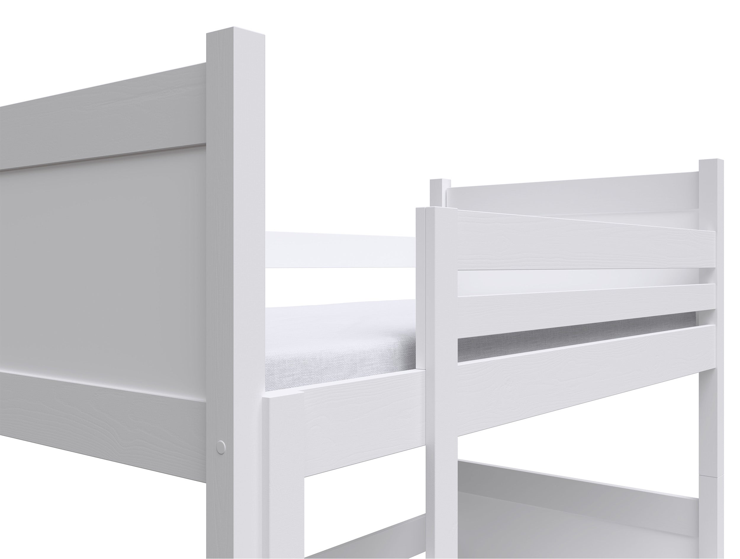 Etagenbett 80x180 Frello mit Schubladen, weiß