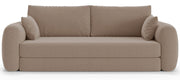 Dreisitziges ausklappbares Sofa Velera, beige, Geflecht