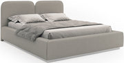 Polsterbett 160x200 cm Comoves, dunkelbeige Chenille