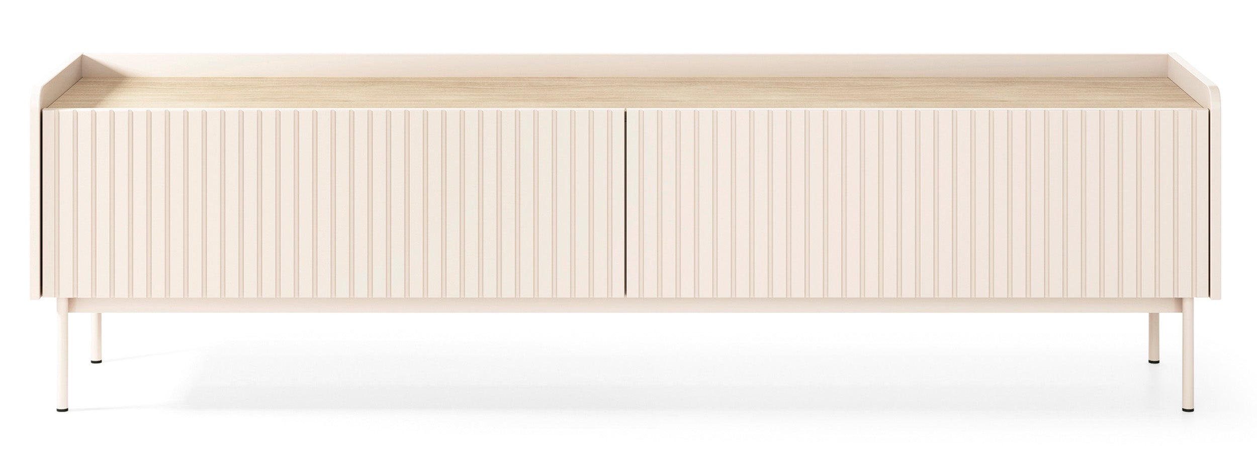 TV-Schrank Liwelo, zweiflügelig, 181 cm, grau-beige