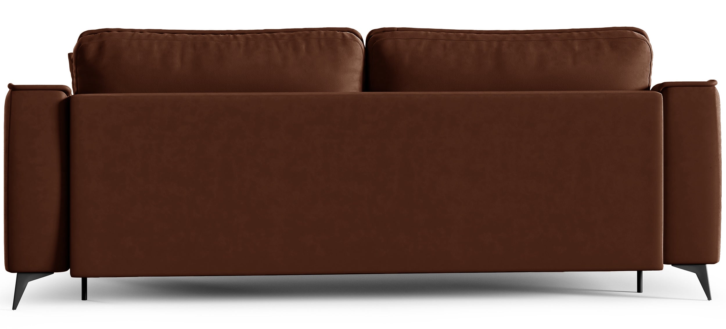 Ausziehbare Dreisitzer-Couch Louisos mit Stauraum, kupferfarbener Veloursstoff, wasserabweisend