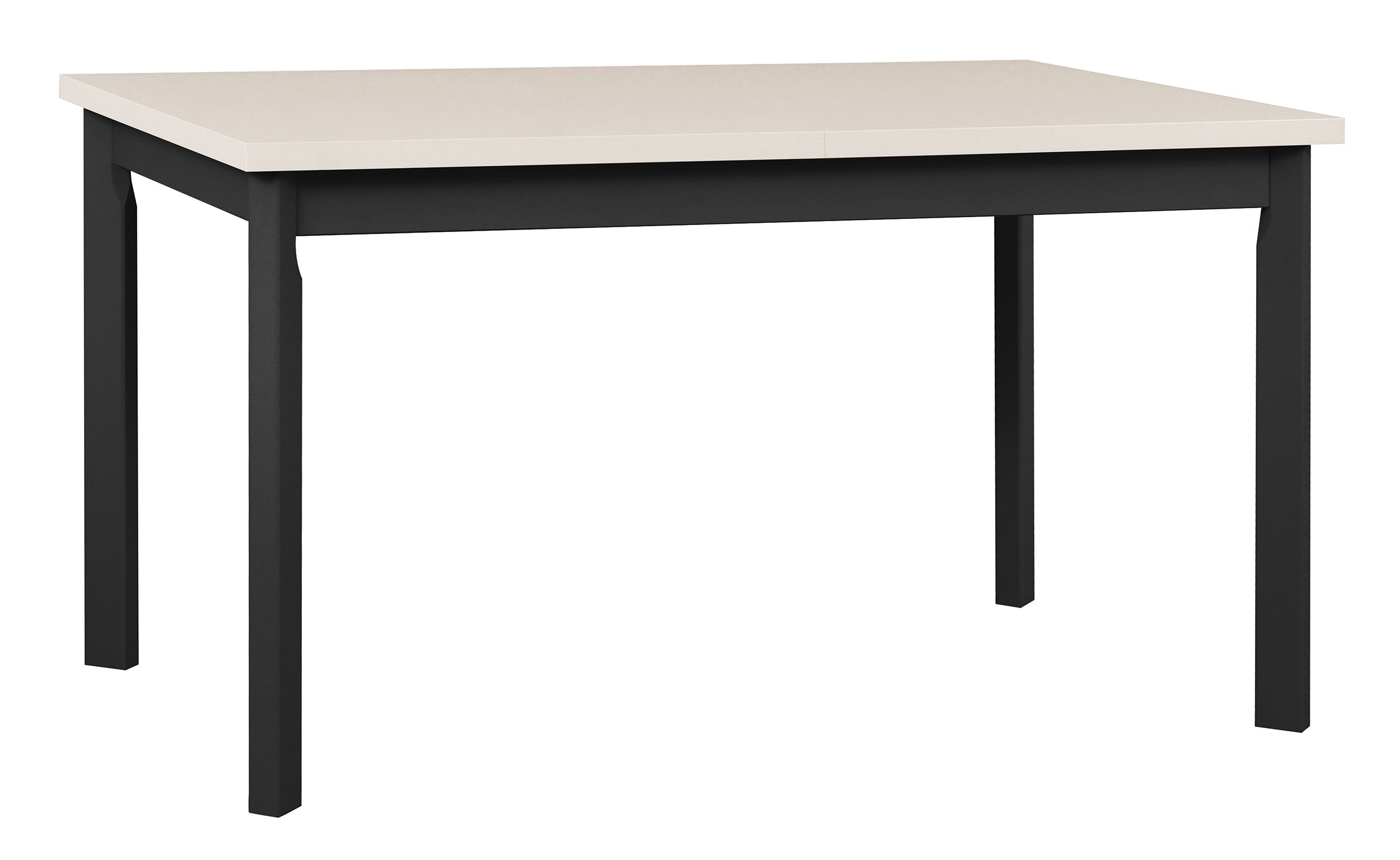 Ausziehbarer Esstisch aus Holz Bantale 120-150x80 cm schwarz/kaschmir