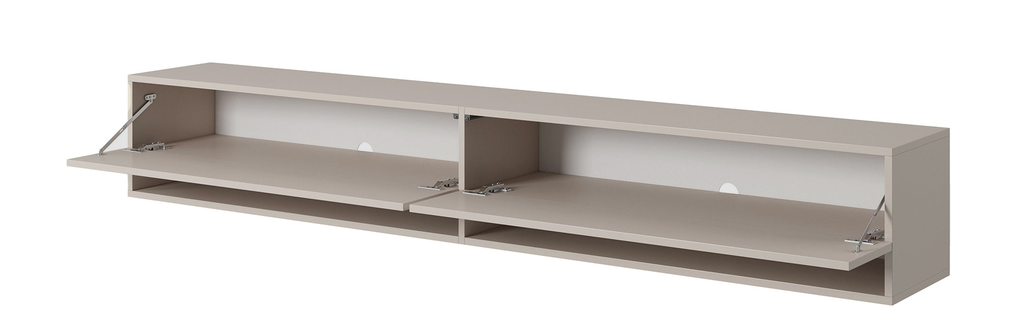 TV-Schrank Mirrgo 200 cm Grau-Beige