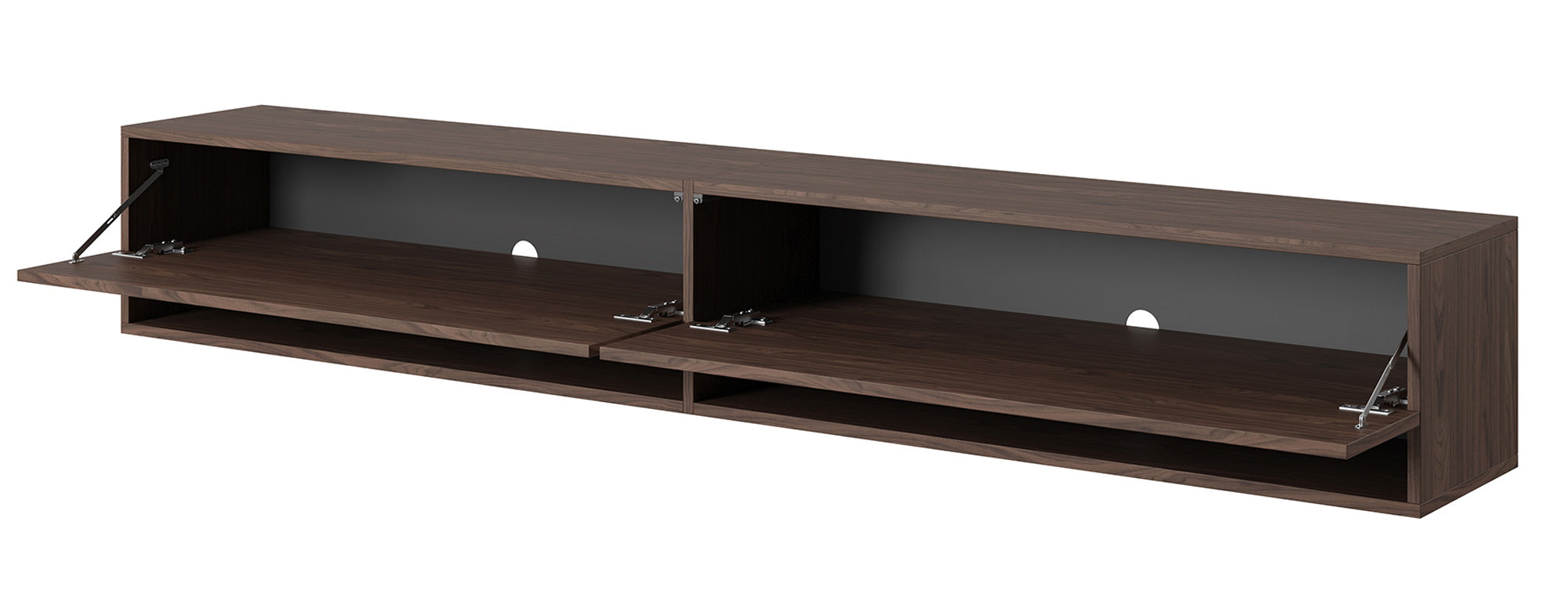 TV-Schrank Mirrgo 200 cm Nussbaum