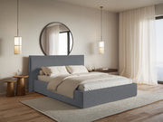 Gepolstertes Bett 140x200 cm Softie in Graphit Chenille