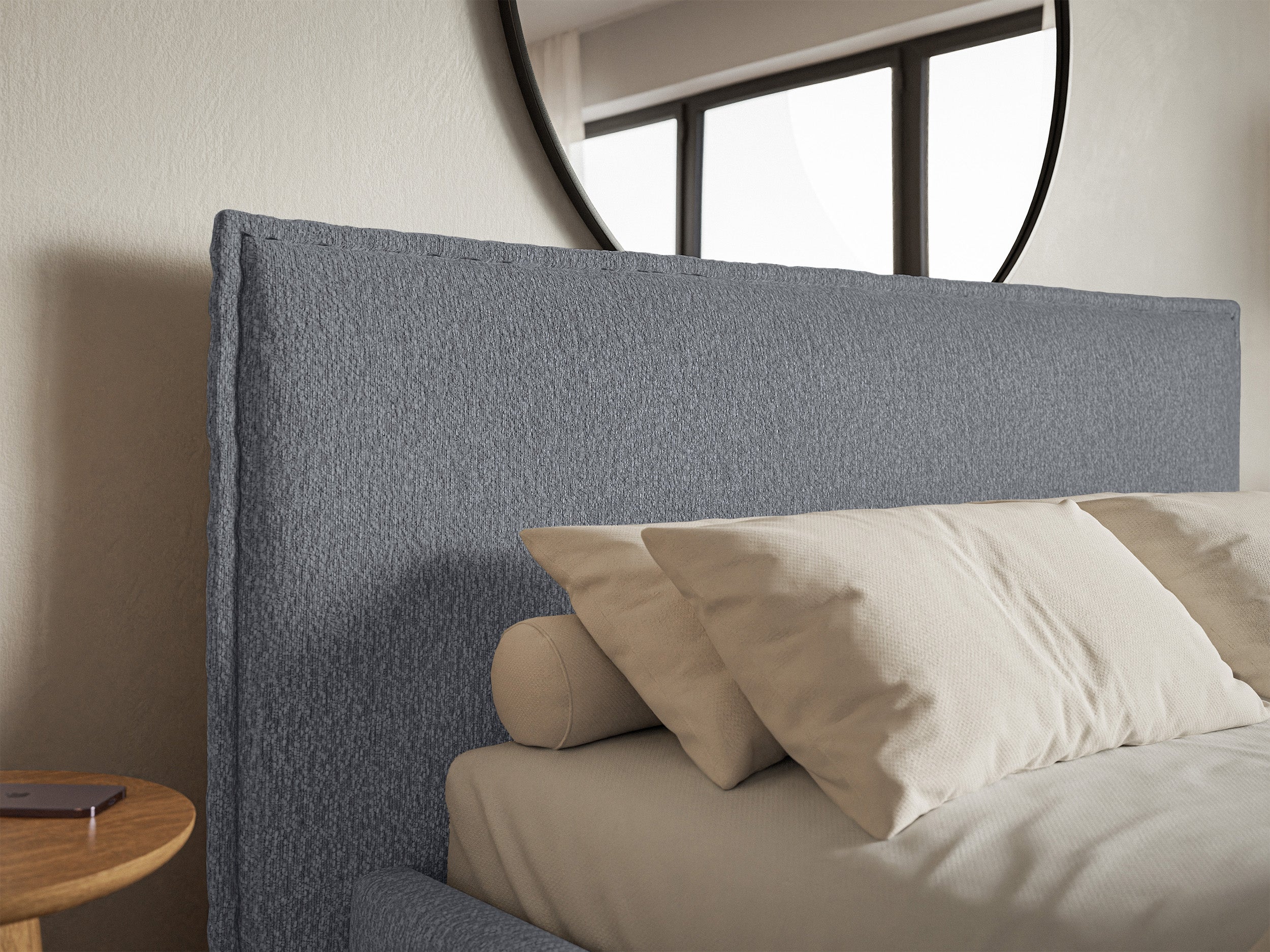 Polsterbett 180x200 cm Softie in Graphit Chenille