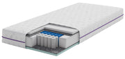 Multipocket-Taschenfederkernmatratze 90x200 cm Somtiple mit Visco- und HR-Schaum, beidseitig nutzbar