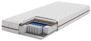 Taschenfederkernmatratze 90x200 cm Somcoco mit Kokos und PUR-Schaum, beidseitig verwendbar