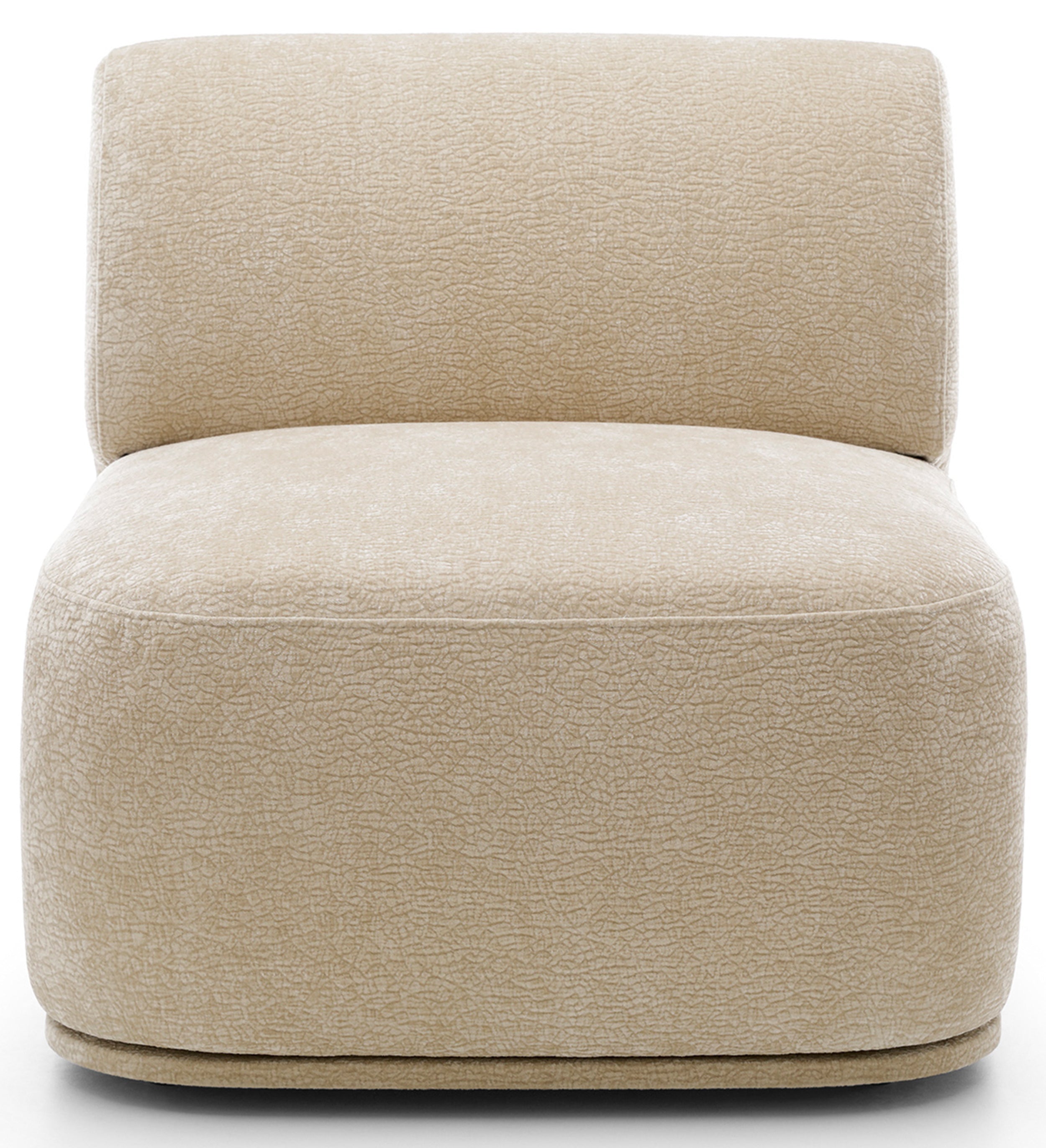 Einzelnes Mittelsegment Bommo beige Chenille
