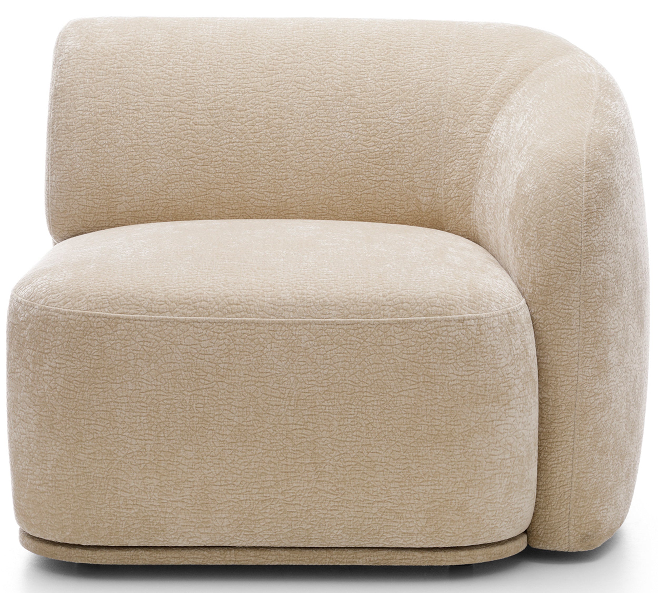 Einzelmodul Bommo rechtsseitig beige Chenille