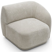 Einzelmodul Bommo rechtsseitig, grau-beige Chenille