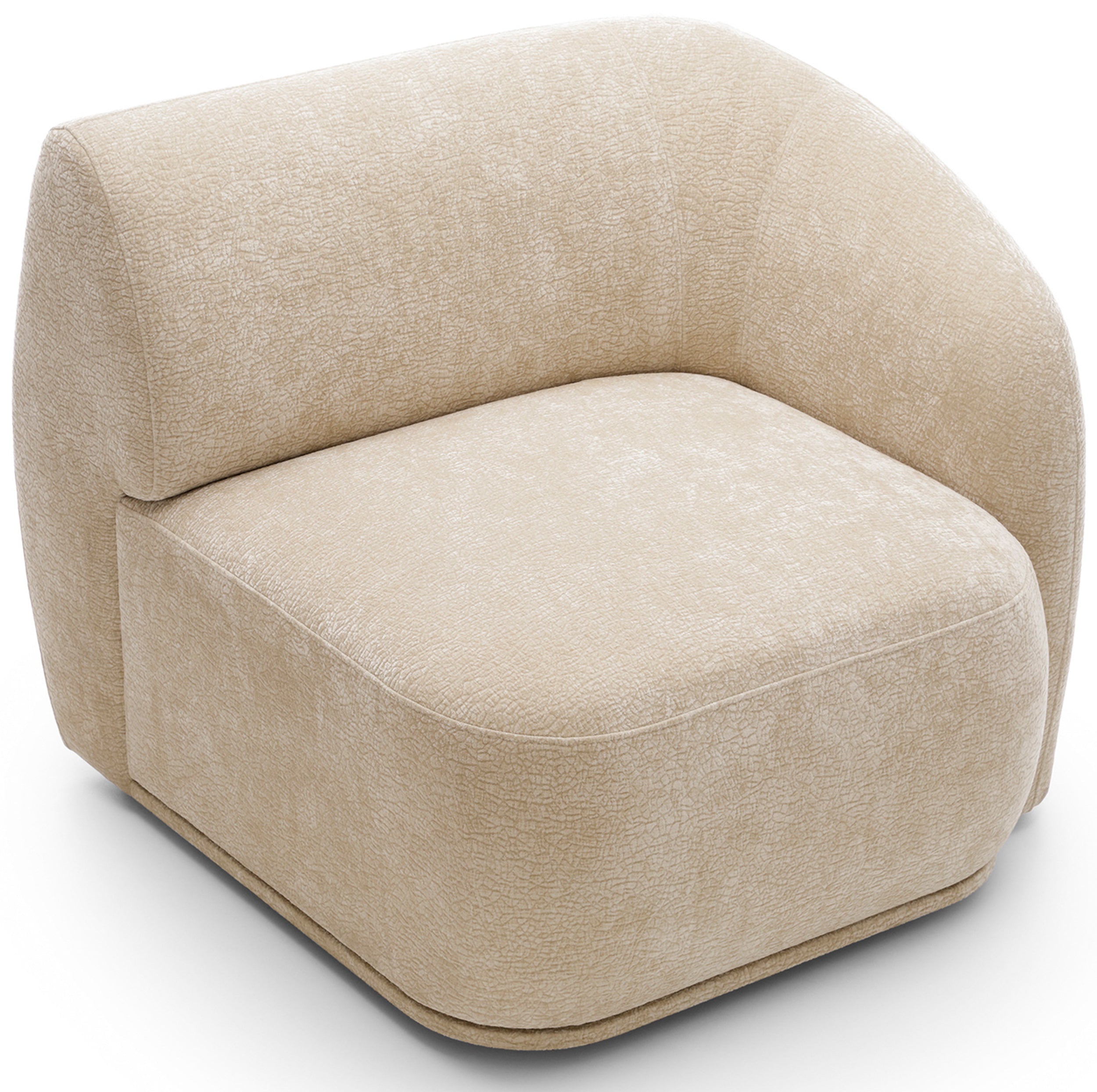 Einzelmodul Bommo rechtsseitig beige Chenille