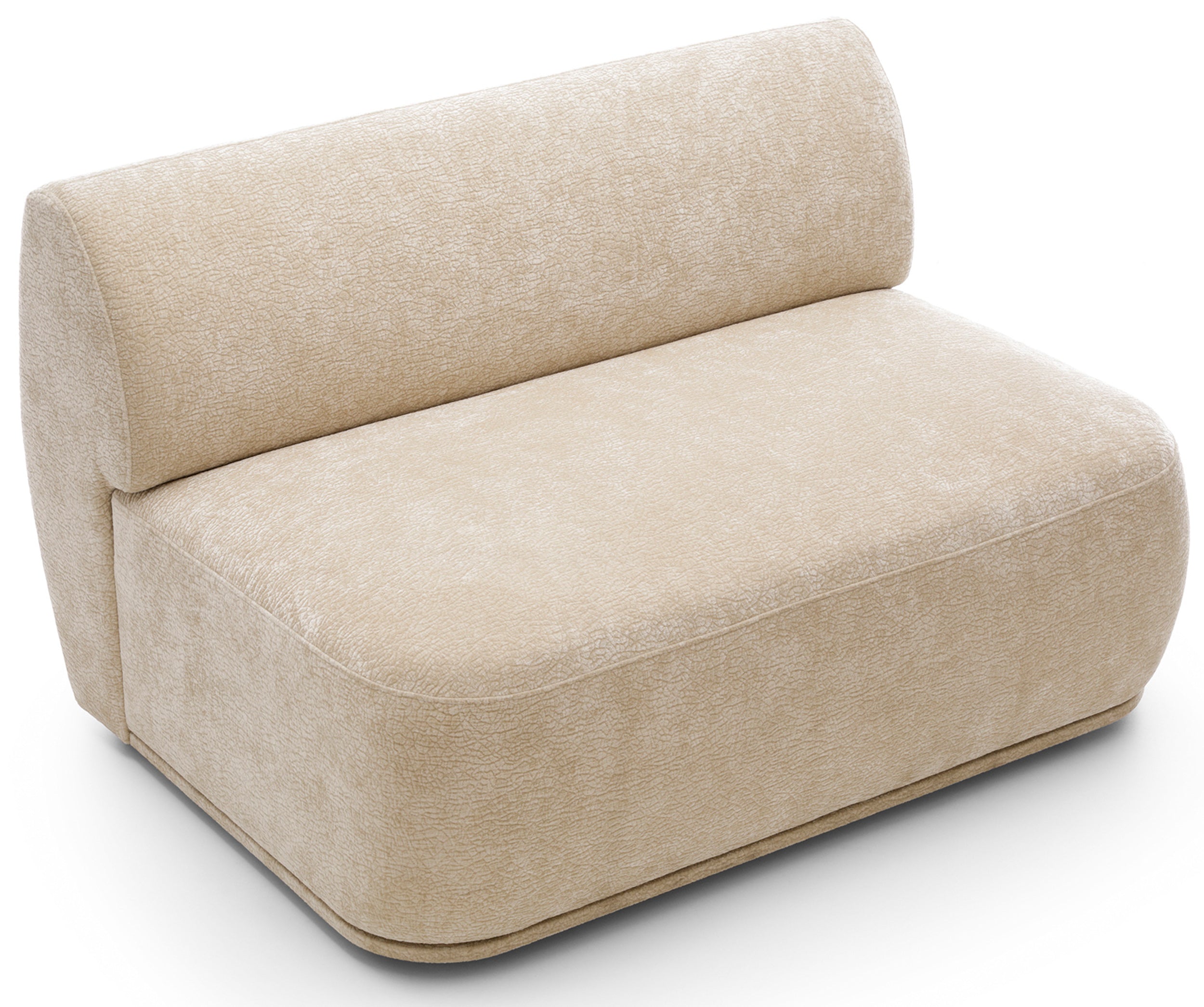Doppeltes Mittelmodul Bommo beige Chenille