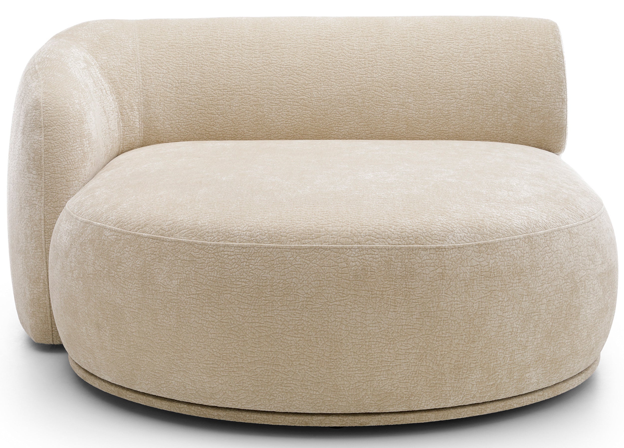 Modulares Ecksofa Bommo L-förmig linksseitig beige Chenille