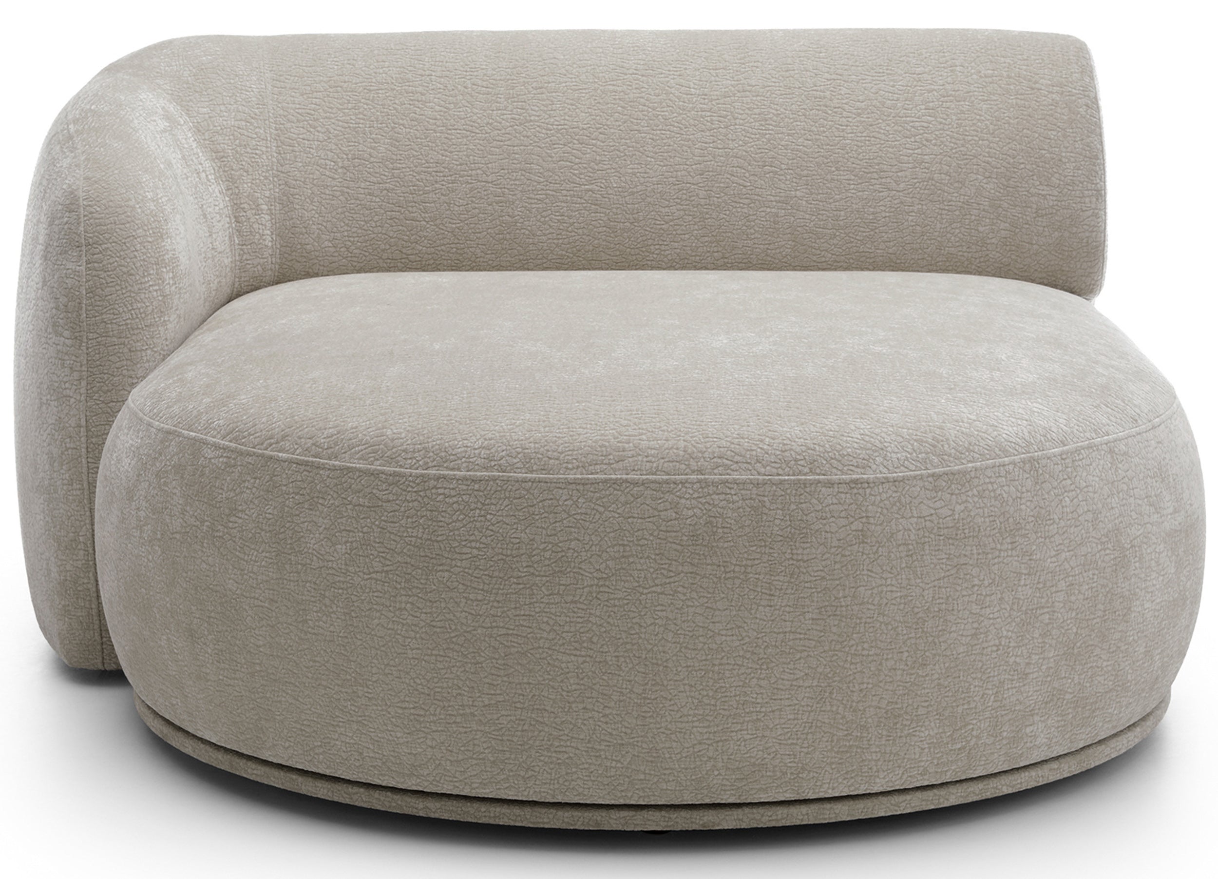 Modulares Ecksofa Bommo L-förmig linksseitig grau-beige Chenille