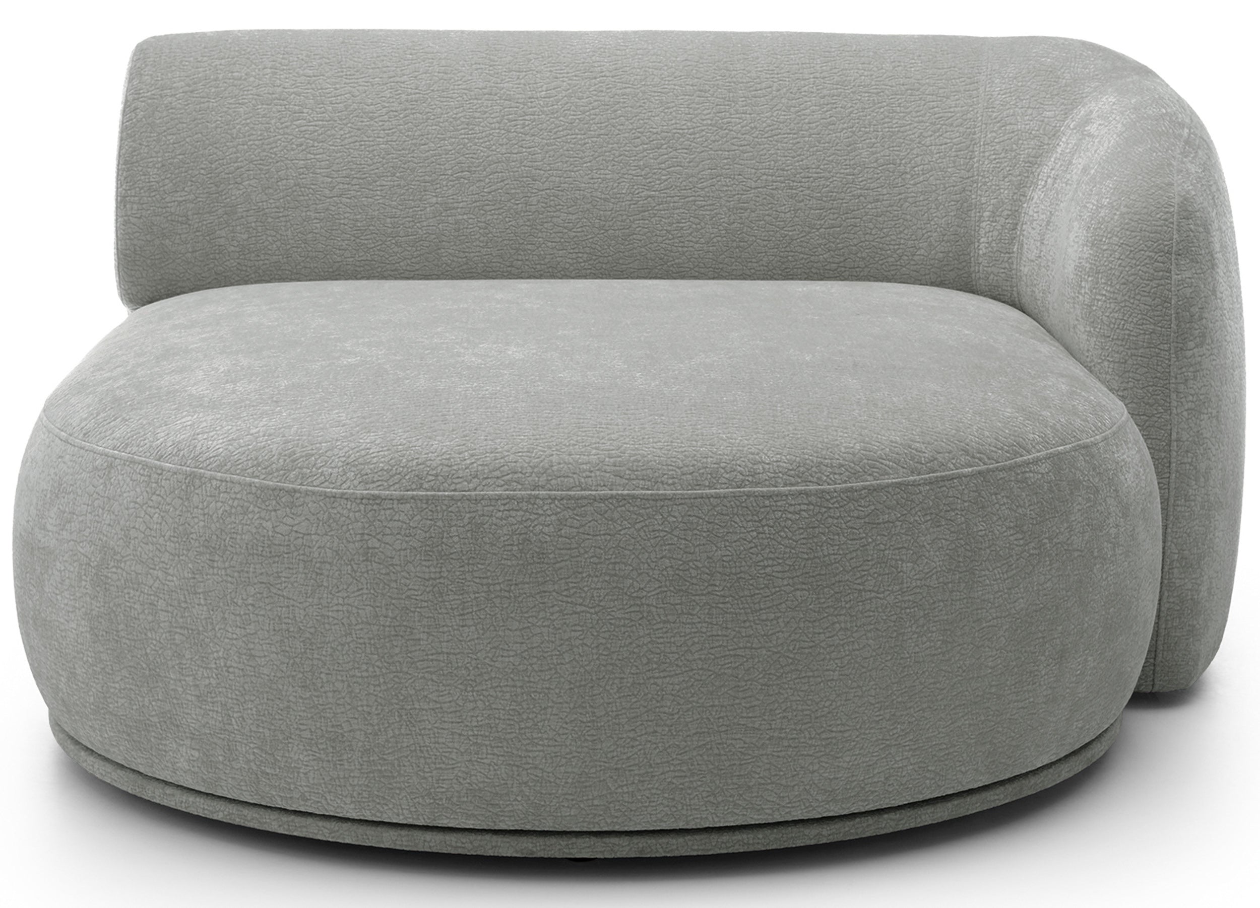 Modulares Ecksofa Bommo L-förmig, rechtsseitig, grau Chenille