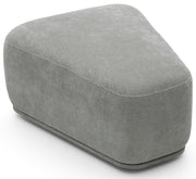 Modulares dreieckiges Pouf Bommo in grauem Chenille