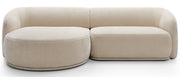 Modulares Ecksofa Bommo L-förmig linksseitig beige Chenille