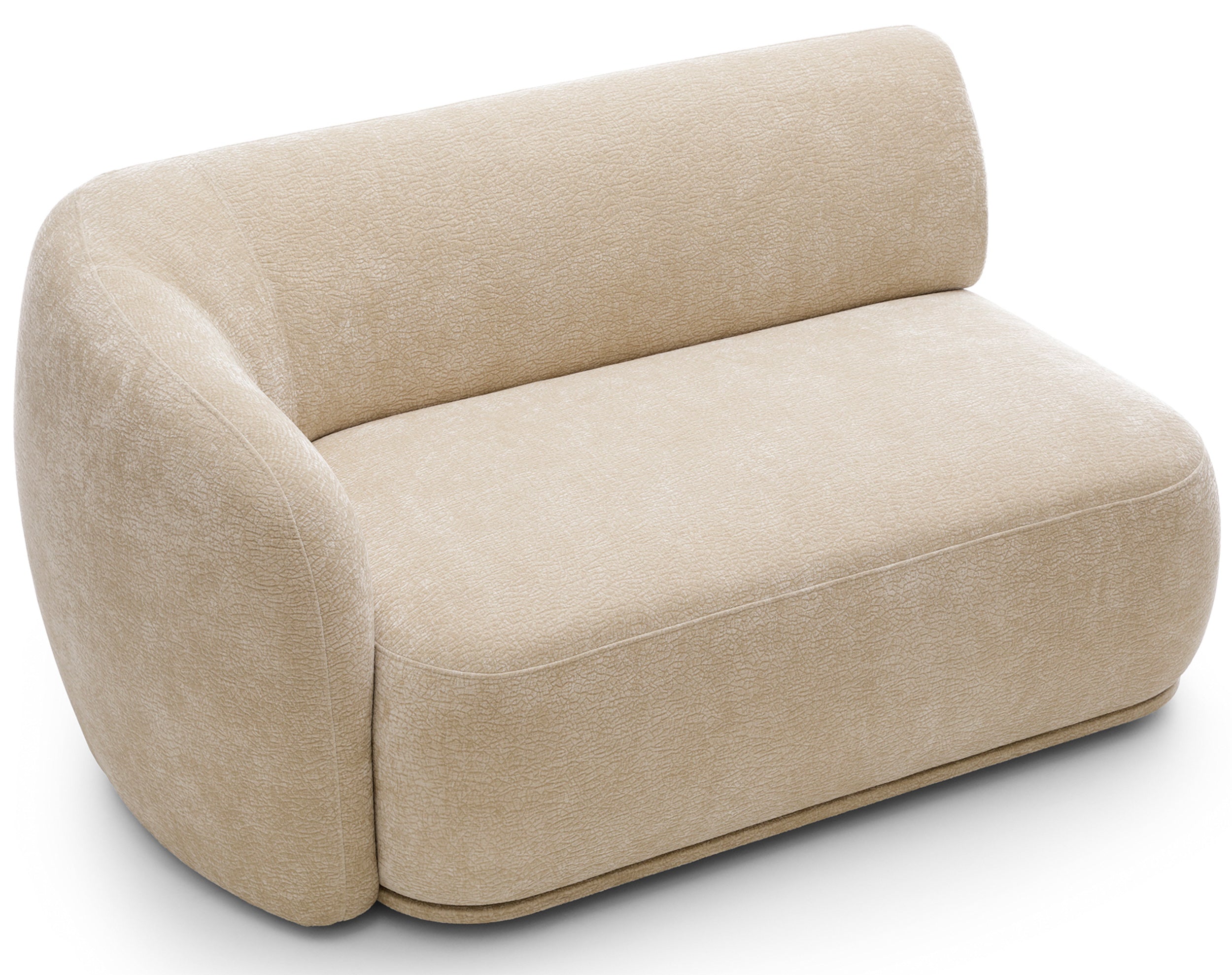 Doppelmodul Bommo linksseitig beige Chenille