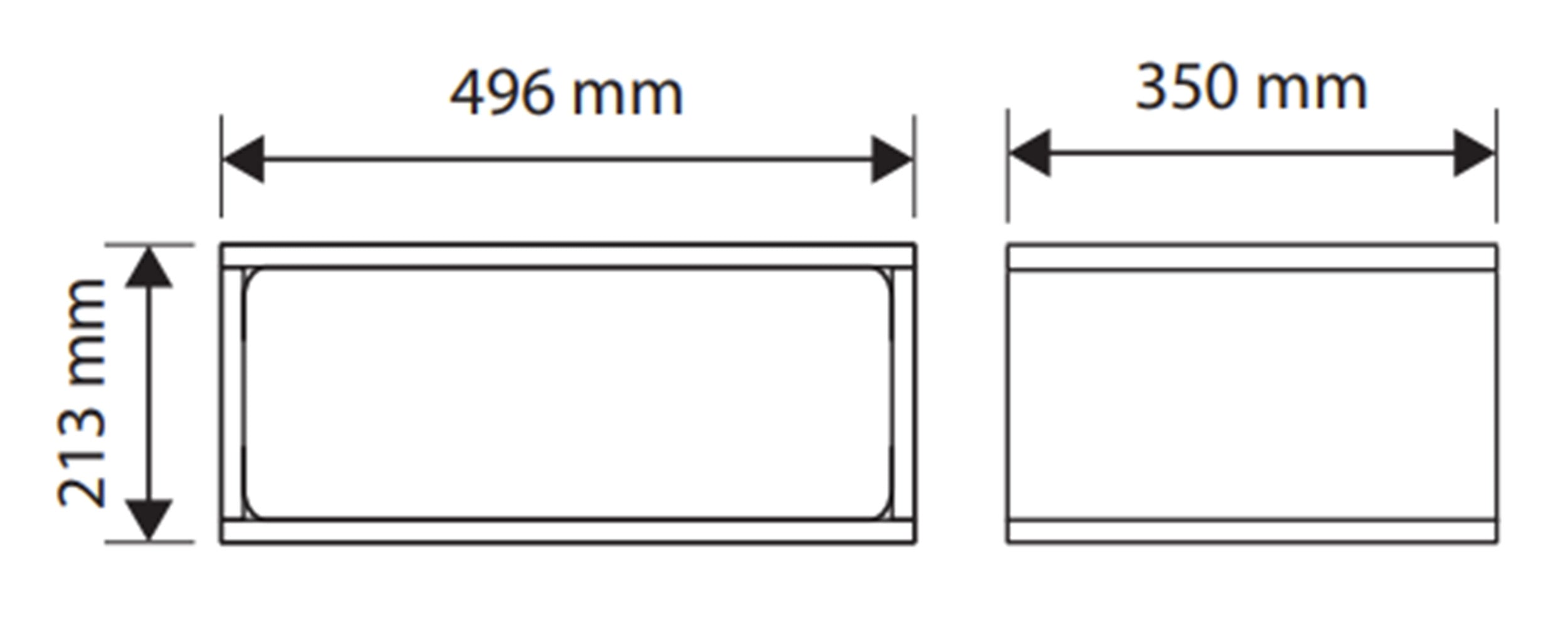 Hängender Nachttisch Wuwu mit einer Schublade, 50 cm, grau-beige