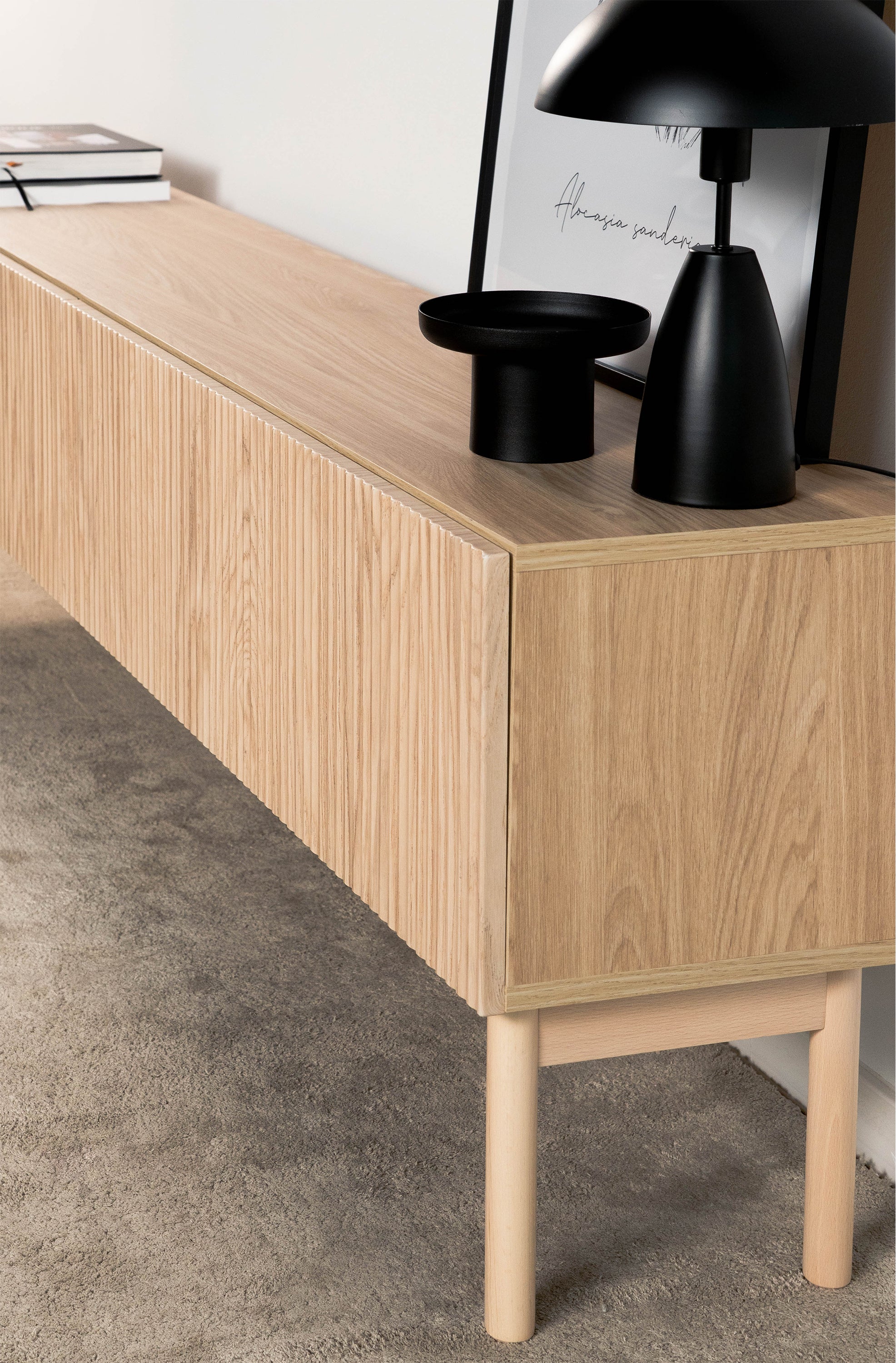 Stehender TV-Schrank Nolie 175 cm geölte Eiche