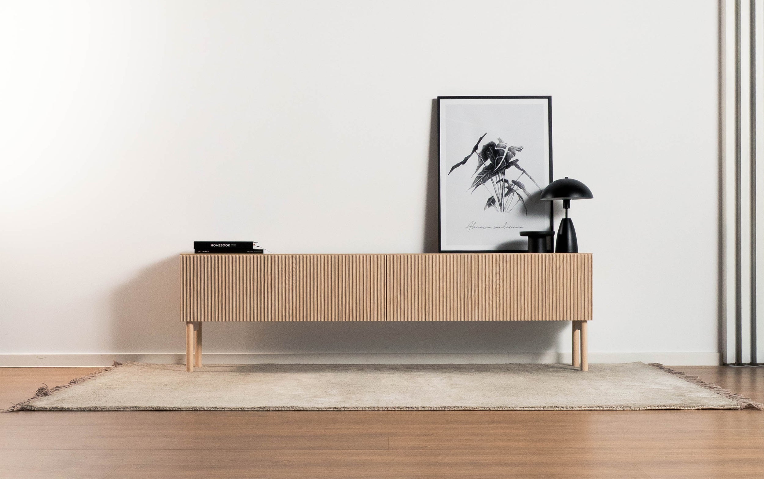 Stehender TV-Schrank Nolie 175 cm geölte Eiche