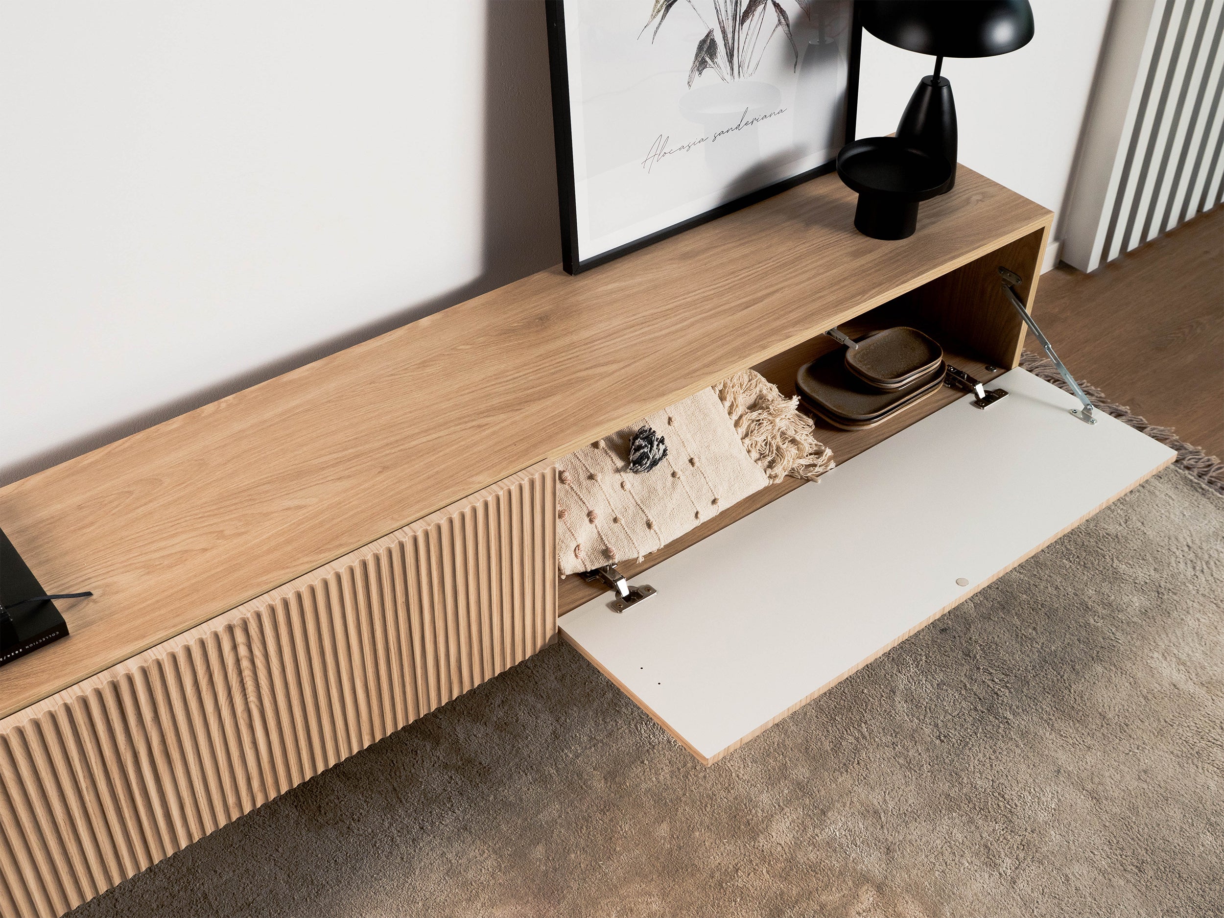 Stehender TV-Schrank Nolie 175 cm geölte Eiche