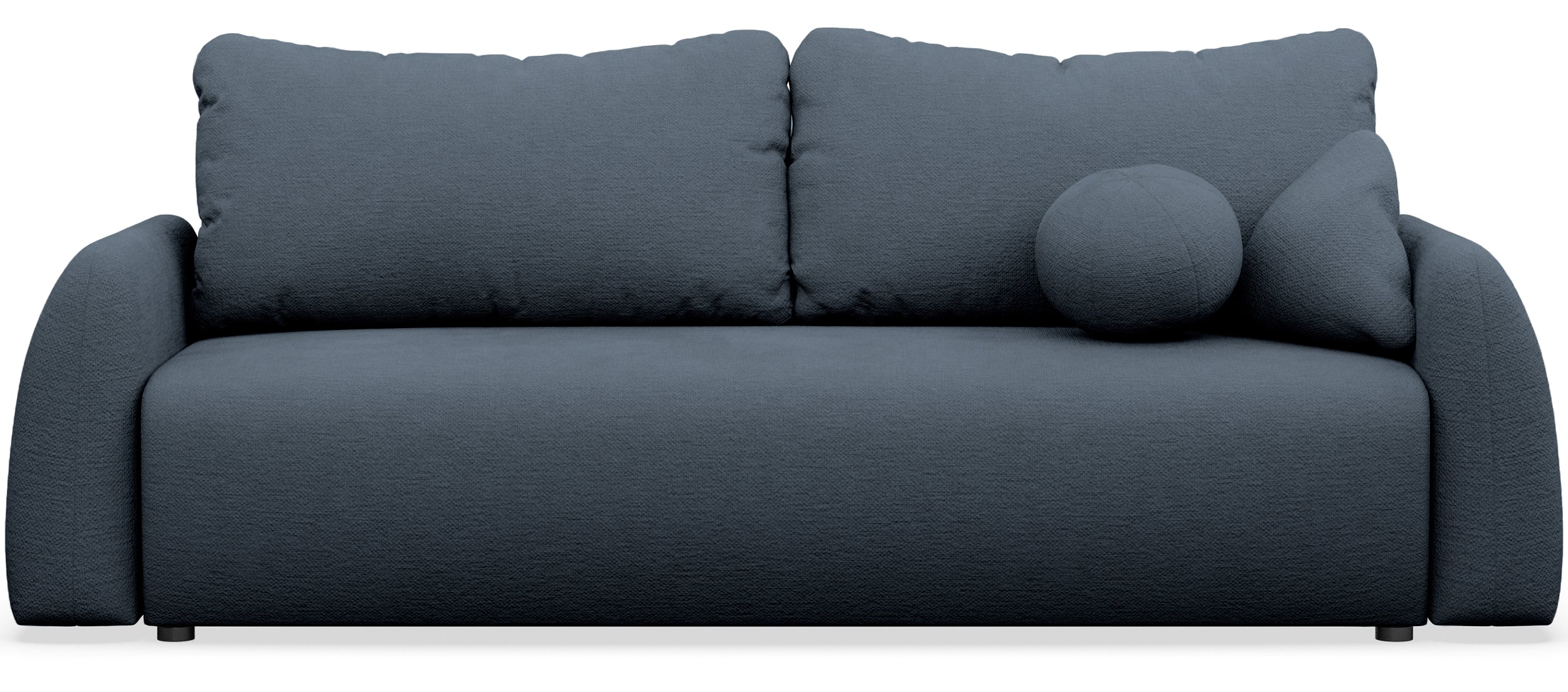 Nubelle Schlafsofa für drei Personen, marineblau, hydrophobes Chenille