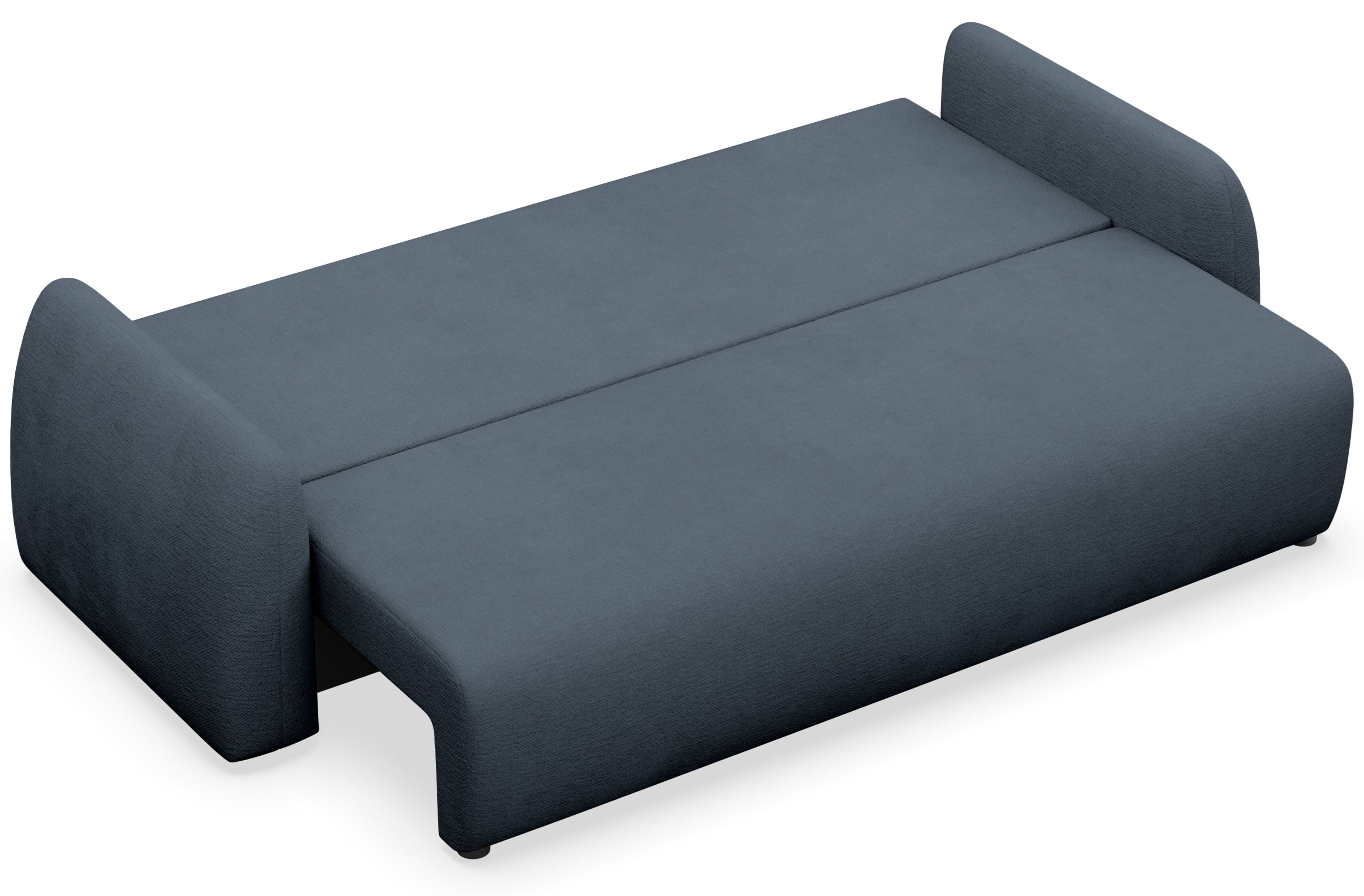 Nubelle Schlafsofa für drei Personen, marineblau, hydrophobes Chenille