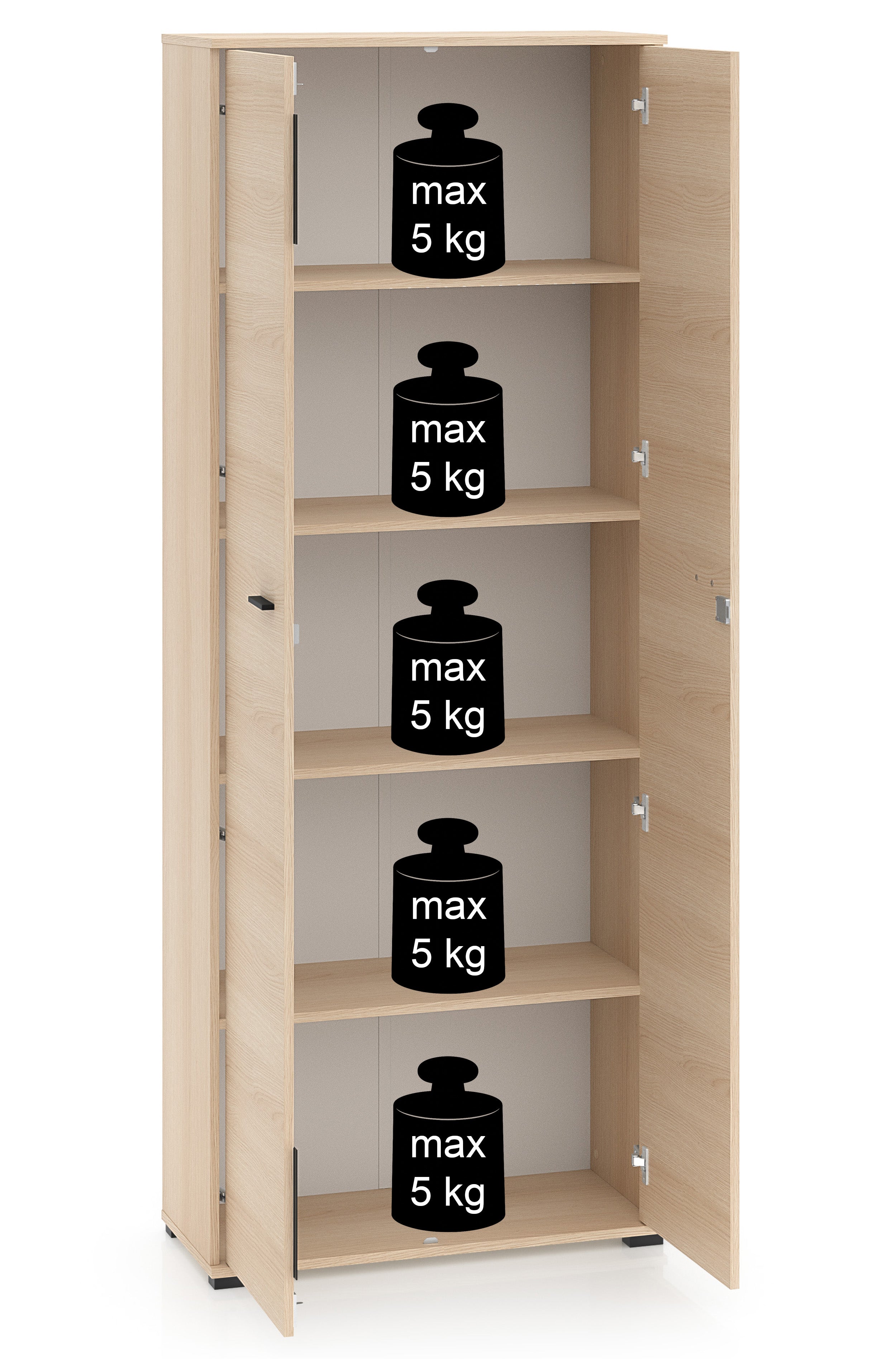 Zweiflügeliger Schrank Odelis 79 cm Lindberg-Eiche