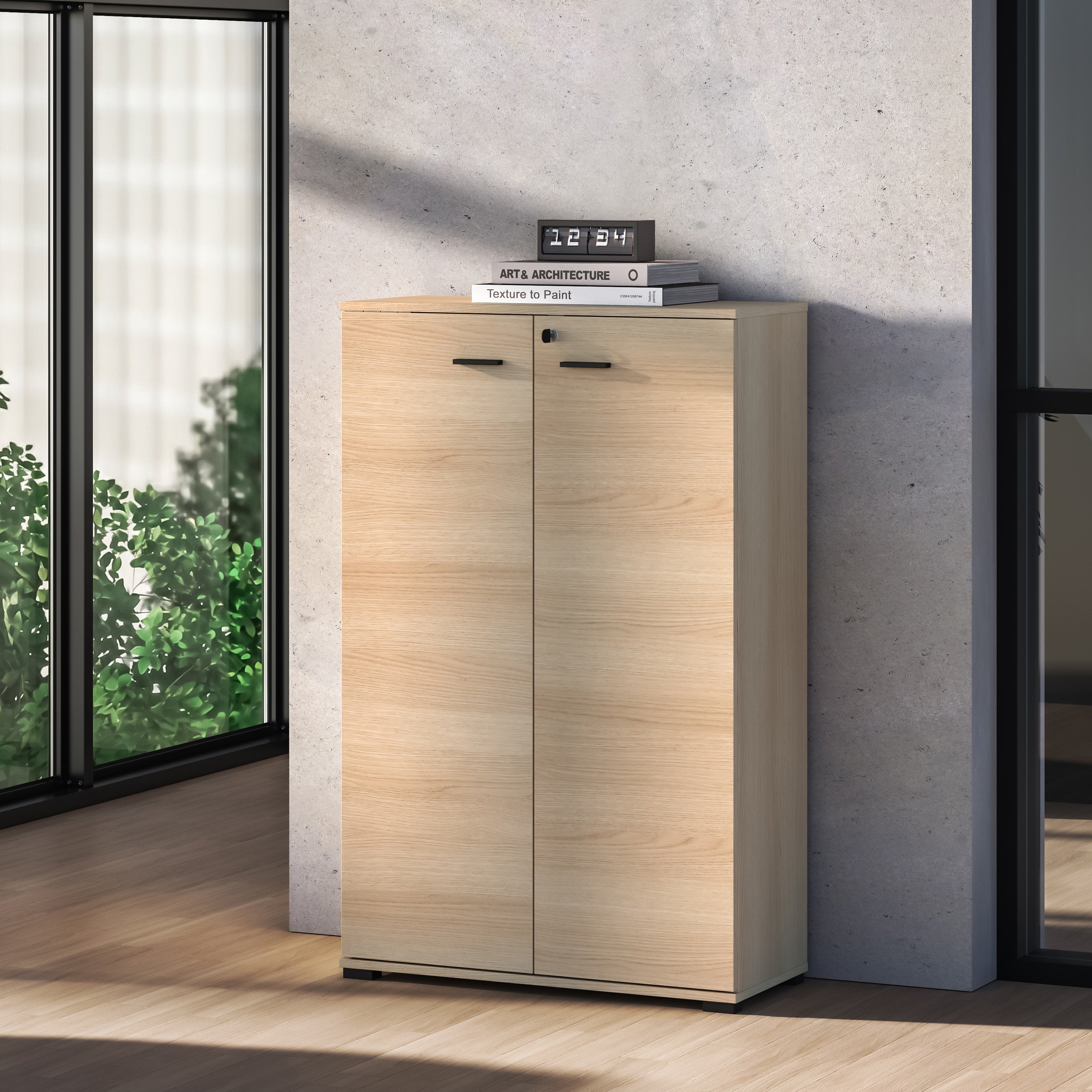Zweiturige Kommode Odelis 79 cm Lindberg Eiche