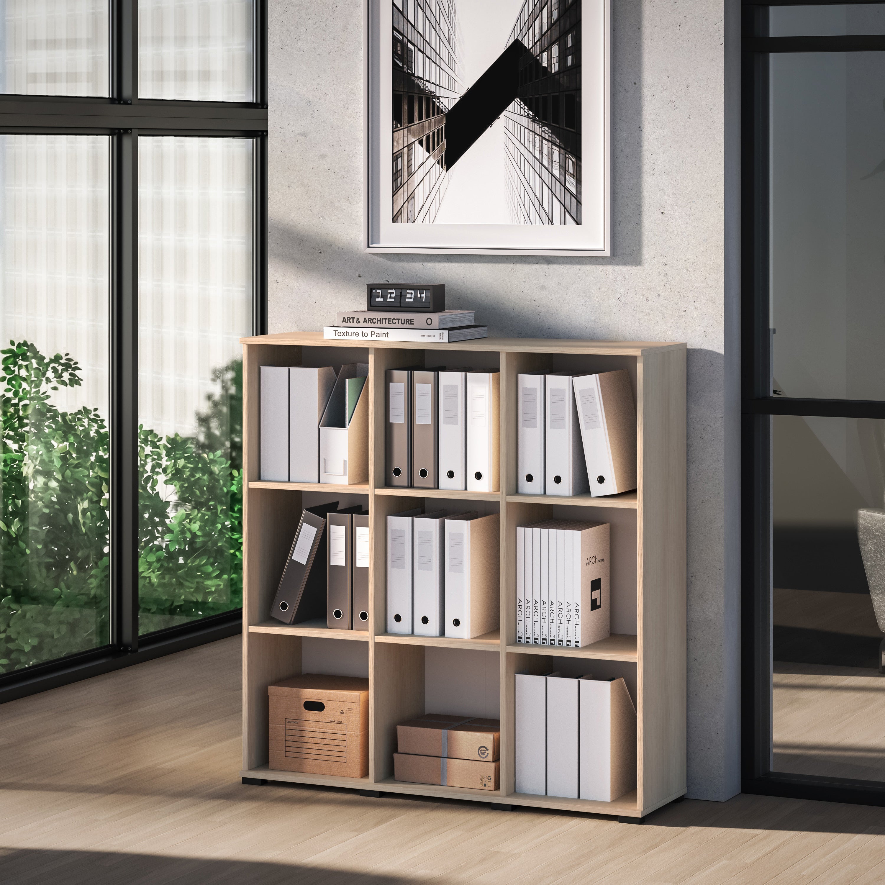 Offenes Regal Odelis 120 cm Lindberg-Eiche