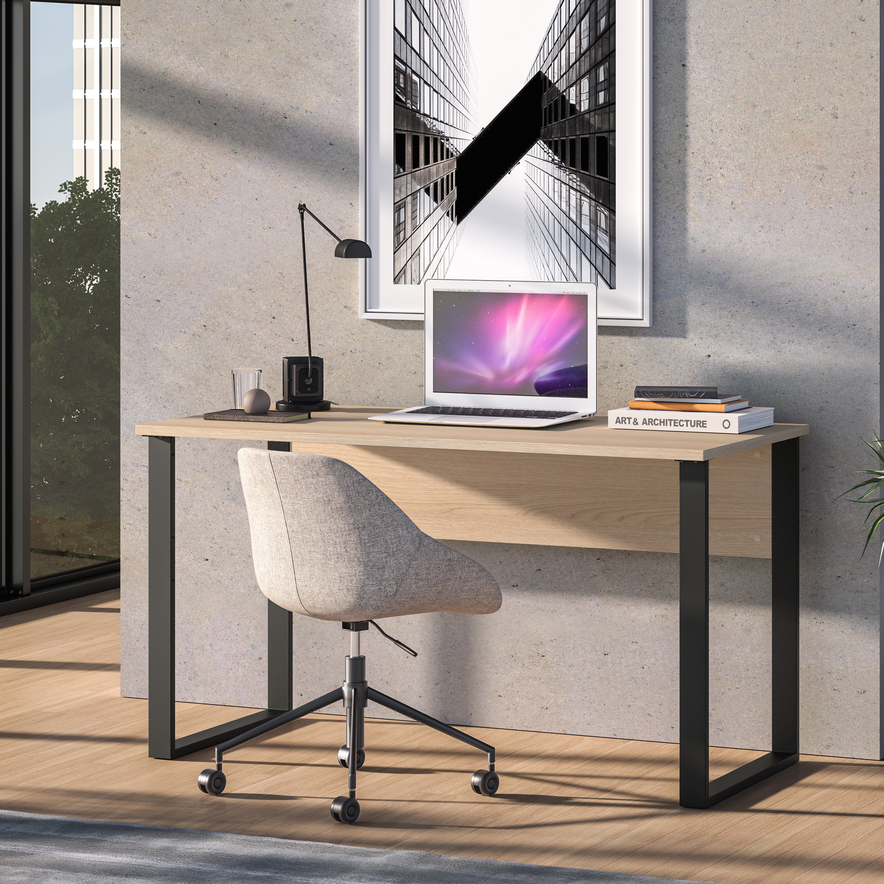 Schreibtisch Odelis 138x68 cm Lindberg-Eiche