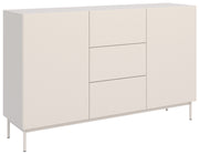 Zweitrüriger Olio-Kommode mit drei Schubladen, 160 cm, Kaschmir