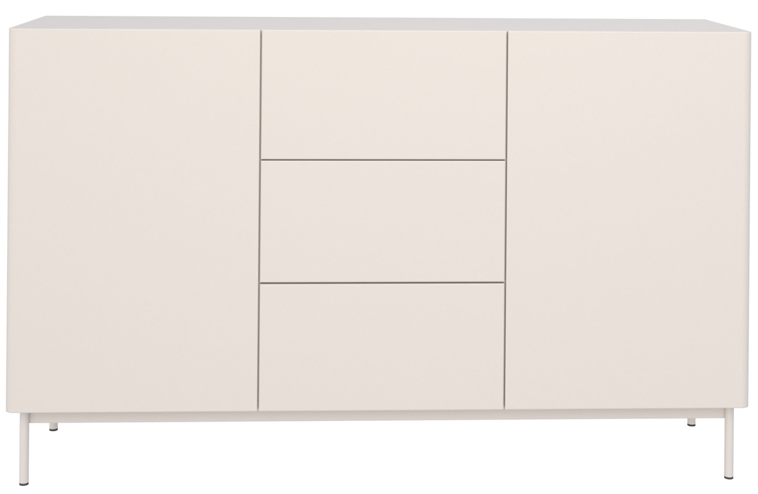 Zweitrüriger Olio-Kommode mit drei Schubladen, 160 cm, Kaschmir