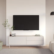 TV-Schrank Olio mit Klappe und zwei Schubladen, 160 cm, Kaschmir