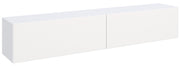 Hängender TV-Schrank Olio mit zwei Klapptüren, 175 cm, weiß