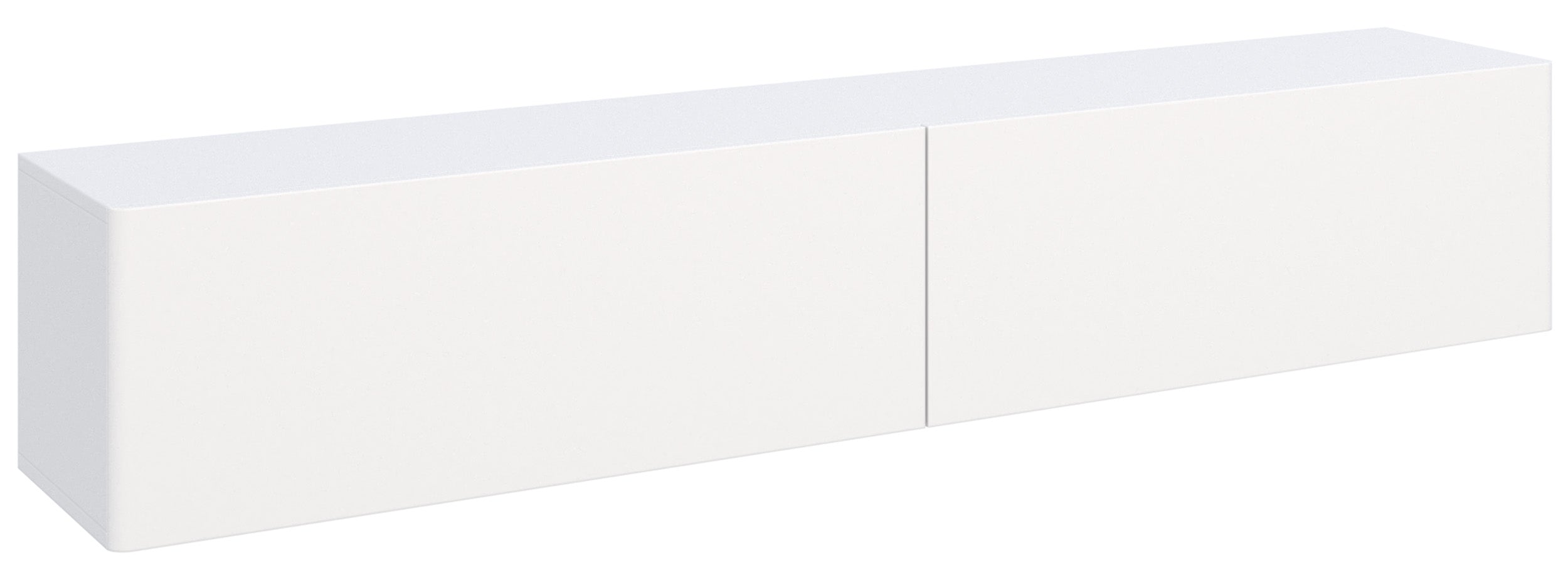Hängender TV-Schrank Olio mit zwei Klapptüren, 175 cm, weiß