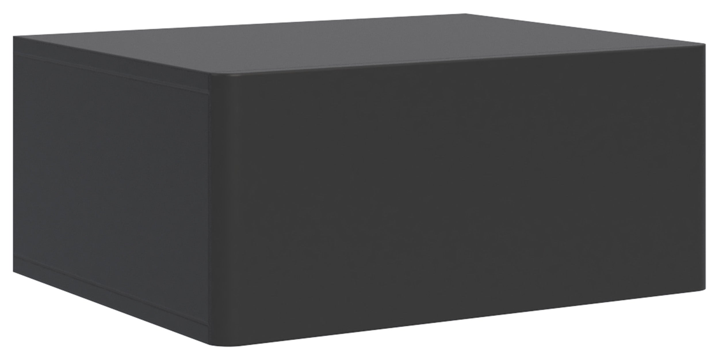 Hängender Nachttisch Olio mit Schublade 50 cm schwarz