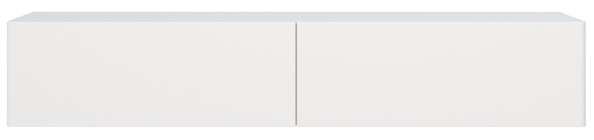 Hängender Schminktisch Olio mit zwei Schubladen, 110 cm, weiß