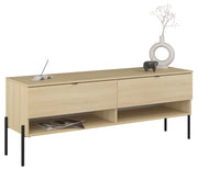 TV-Schrank Ore mit zwei Schubladen, 140 cm, Lindberg-Eiche