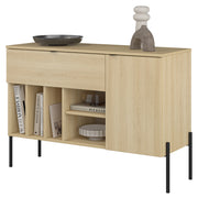 Einzeltür-Kommode Ore mit Schublade, 105 cm, Lindberg-Eiche