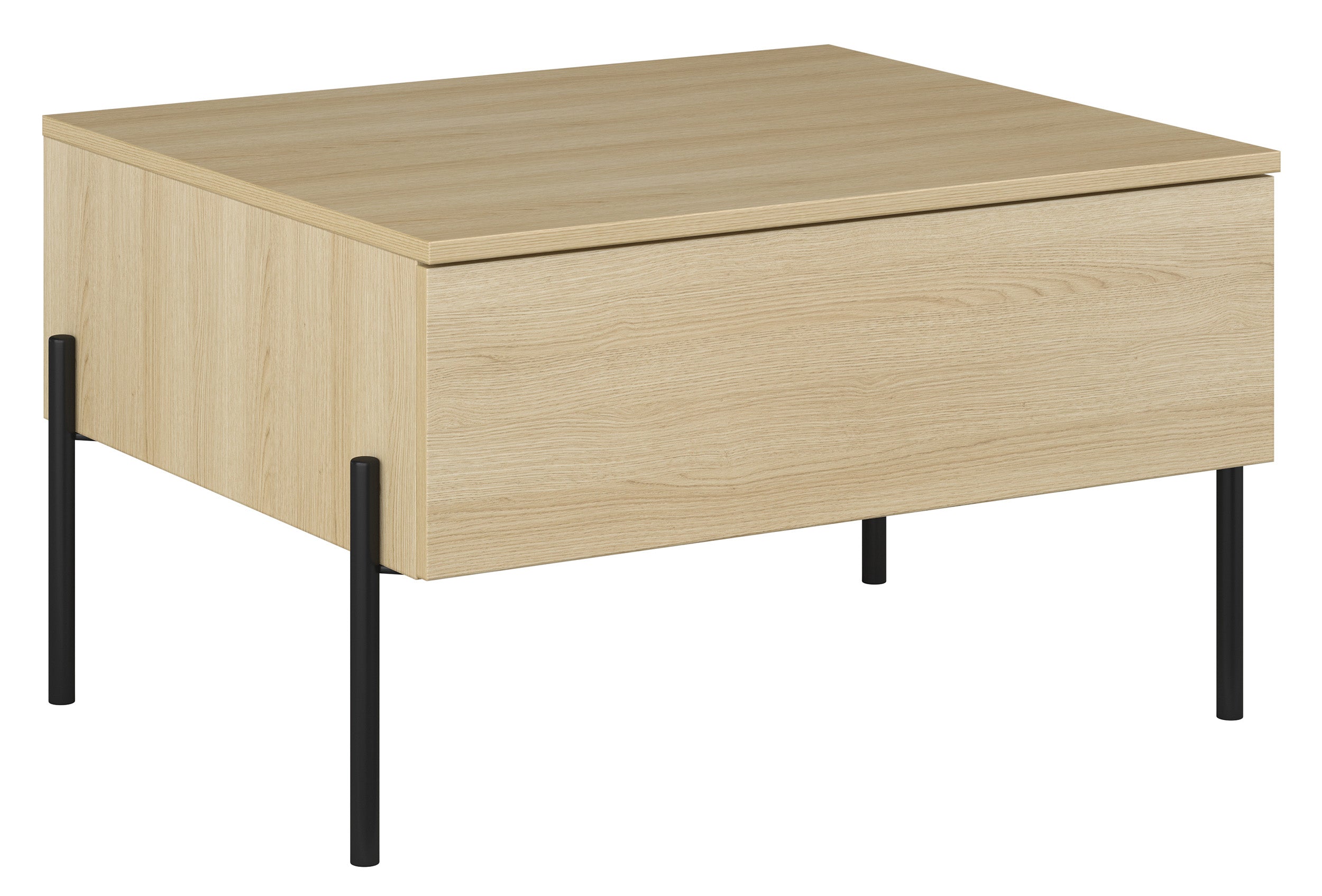 Ore Couchtisch mit Schublade 70x60 cm Lindberg-Eiche