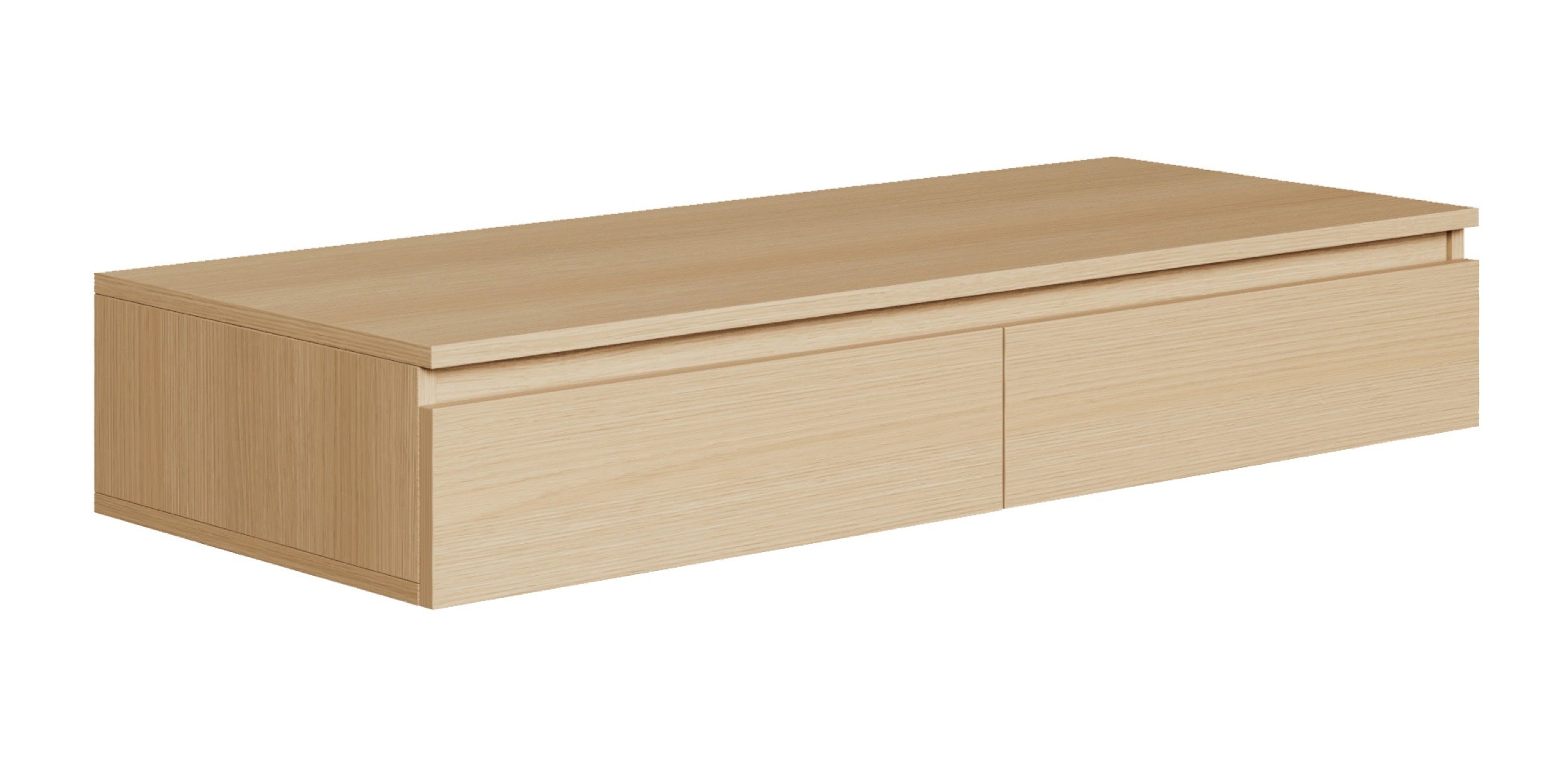 Hängender Schminktisch Bemmi mit Schubladen, 120 cm, Lindberg-Eiche