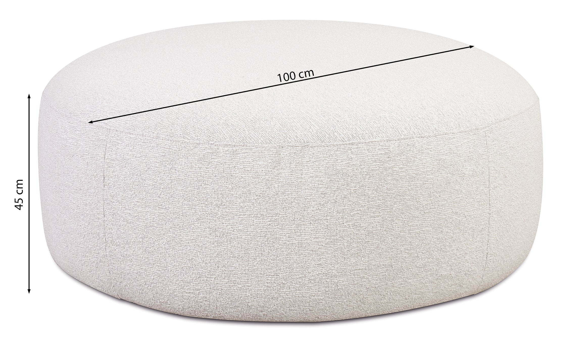 Modulare Eckcouch Baomi, großes L-förmiges Sofa mit Hocker, linksseitig, salbeigrüner Chenille-Stoff