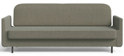 Dreisitziges ausklappbares Sofa Ovelio in Salbeigrün, hydrophober Chenille-Stoff